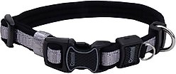 Inspire Adjustable Neoprene Standard Dog Collar, Grey, Small: 10 to 14-in neck, 5/8-in wide