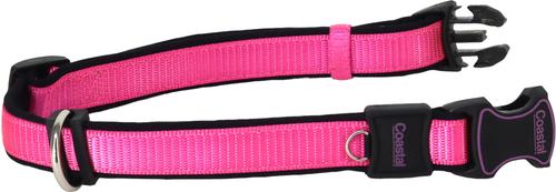 Show full view: Inspire Adjustable Neoprene Standard Dog Collar, Pink, Large: 18 to 26-in neck, 1-in wide slide 4 of 9