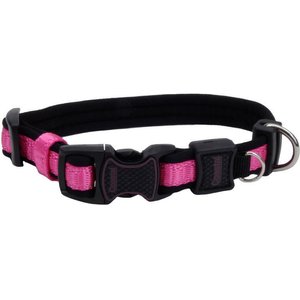 Inspire Adjustable Neoprene Standard Dog Collar, Pink, Small: 10 to 14-in neck, 5/8-in wide