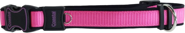Show full view: Inspire Adjustable Neoprene Standard Dog Collar, Pink, Small: 10 to 14-in neck, 5/8-in wide slide 7 of 9
