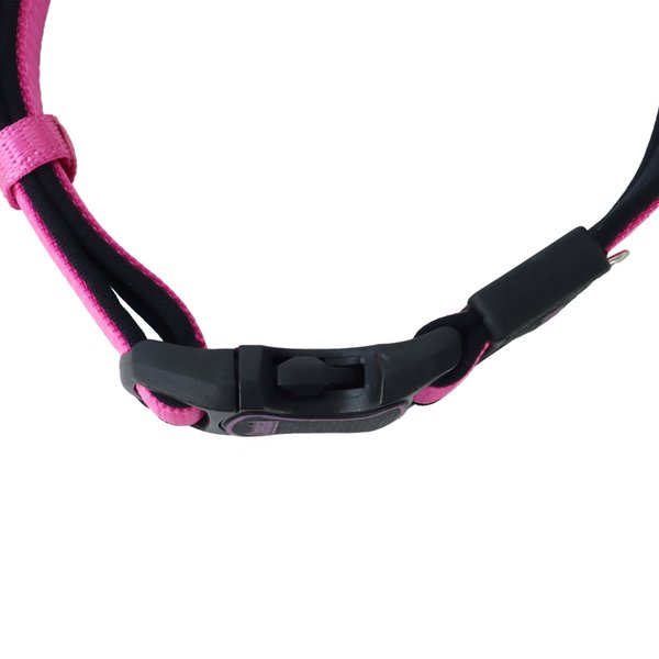 Show full view: Inspire Adjustable Neoprene Standard Dog Collar, Pink, Small: 10 to 14-in neck, 5/8-in wide slide 6 of 9