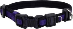 Inspire Adjustable Neoprene Standard Dog Collar, Purple, Large: 18 to 26-in neck, 1-in wide