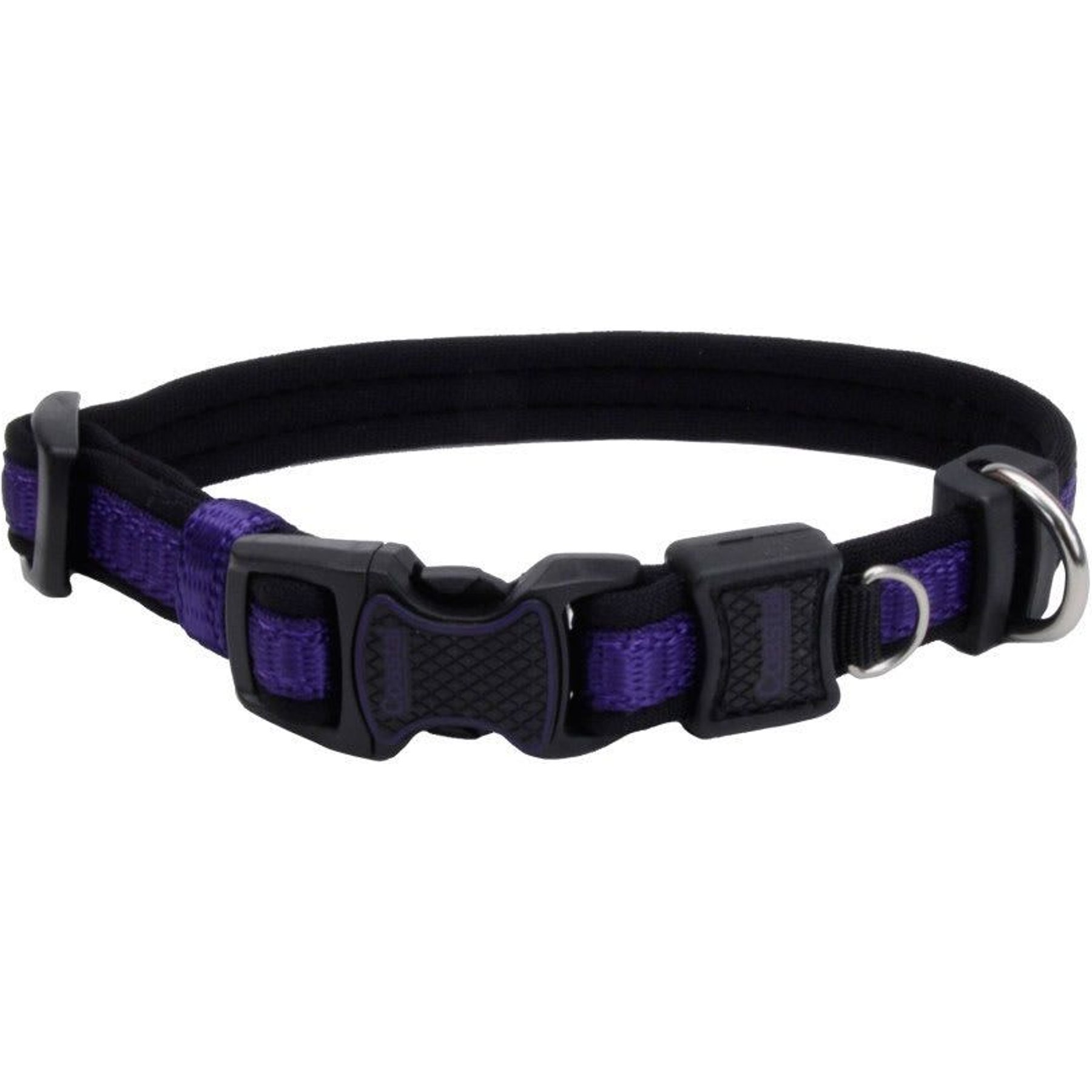 Inspire Adjustable Neoprene Standard Dog Collar, Purple, X-Small: 8 to 12-in neck, 5/8-in wide