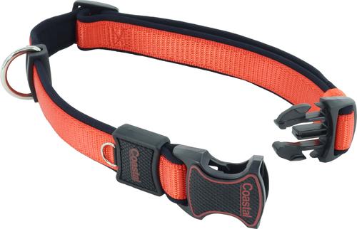 Show full view: Inspire Adjustable Neoprene Standard Dog Collar, Red, Small: 10 to 14-in neck, 5/8-in wide slide 5 of 9