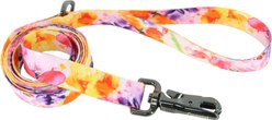 Inspire Fashion Polyester Standard Dog Leash, Sherbet Blooms, 6-ft long, 1-in wide