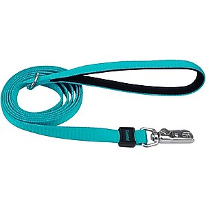 Inspire Neoprene Standard Dog Leash, Aqua, 6-ft long, 5/8-in wide