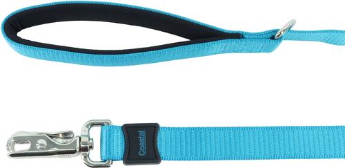 Show full view: Inspire Neoprene Standard Dog Leash, Aqua, 6-ft long, 5/8-in wide slide 7 of 7
