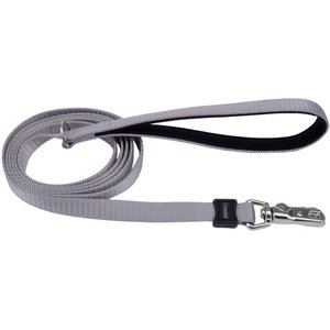 Inspire Neoprene Standard Dog Leash, Grey, 6-ft long, 5/8-in wide