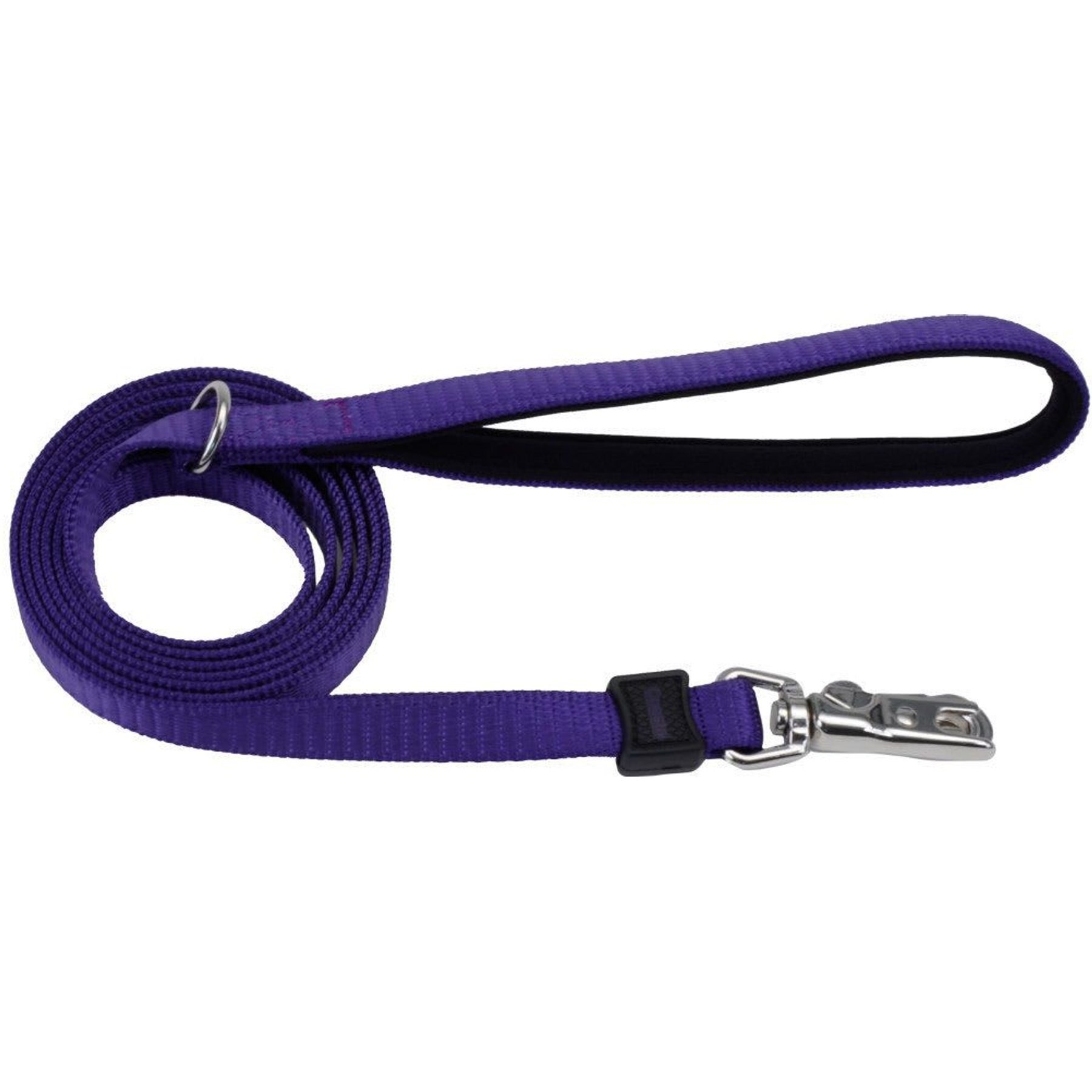 Inspire Neoprene Standard Dog Leash, Purple, 6-ft long, 5/8-in wide