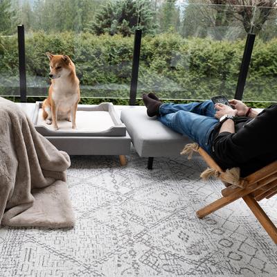 Show full view: INSTACHEW BENCHI Ottoman Dog & Cat Bed, Grey slide 5 of 6