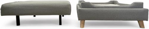 Show full view: INSTACHEW BENCHI Ottoman Dog & Cat Bed, Grey slide 3 of 6