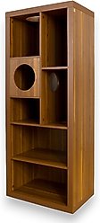 INSTACHEW BOKEN Multifunctional Cat Condo with Storage, Walnut