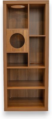 Show full view: INSTACHEW BOKEN Multifunctional Cat Condo with Storage, Walnut slide 2 of 4