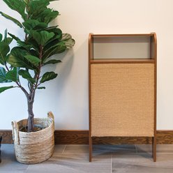 INSTACHEW HIBI Wall Mounted Cat Scratcher with Shelf, Walnut slide 2 of 5