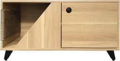 INSTACHEW HOSHI Lite Multifunctional Cabinet with Cat Scratcher, Oak