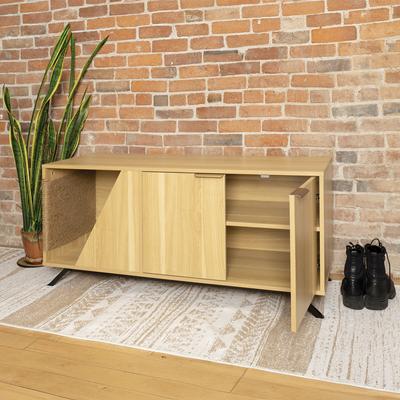 Show full view: INSTACHEW HOSHI Multifunctional Cabinet with Cat Scratcher, Oak slide 5 of 6