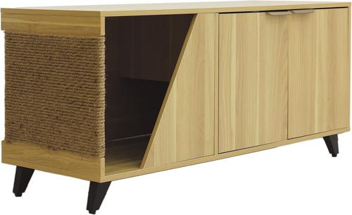 Show full view: INSTACHEW HOSHI Multifunctional Cabinet with Cat Scratcher, Oak slide 4 of 6