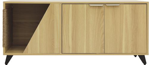 Show full view: INSTACHEW HOSHI Multifunctional Cabinet with Cat Scratcher, Oak slide 2 of 6