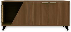INSTACHEW HOSHI Multifunctional Cabinet with Cat Scratcher, Walnut