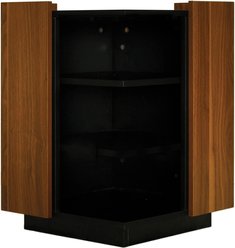 INSTACHEW KYUBU Pet Lounge Cat Condo with Shelf, Walnut