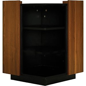 INSTACHEW KYUBU Pet Lounge Cat Condo with Shelf, Walnut