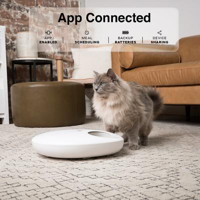 Show full view: INSTACHEW Purechew Mix Smart Dog & Cat Feeder, for Dry & Wet Food, White slide 3 of 7