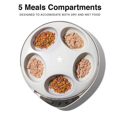 Show full view: INSTACHEW Purechew Mix Smart Dog & Cat Feeder, for Dry & Wet Food, White slide 4 of 7