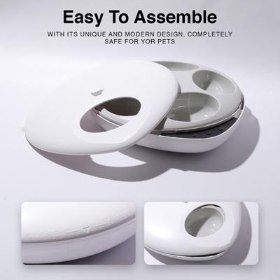 Show full view: INSTACHEW Purechew Mix Smart Dog & Cat Feeder, for Dry & Wet Food, White slide 6 of 7