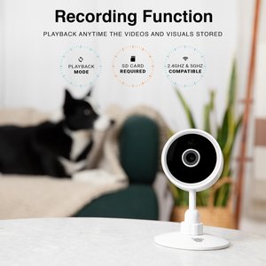 INSTACHEW Purrsight Mini HD Pet Camera, White
