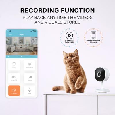 Show full view: INSTACHEW Puresight Mini HD Pet Camera, White slide 6 of 7