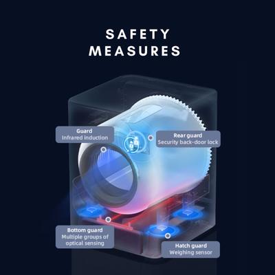 Show full view: INSTACHEW PURRCLEAN Smart WiFi Enabled Covered Automatic Self-Cleaning Cat Litter Box, White slide 7 of 11