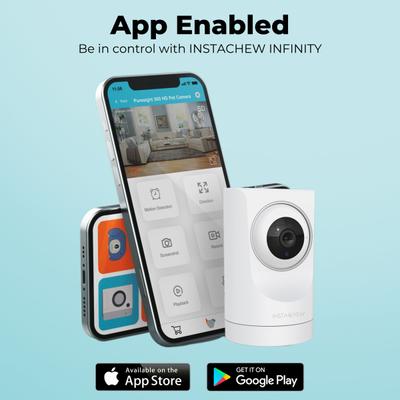 Show full view: INSTACHEW Purrsight 360 Degree Wi-Fi Security Cat & Dog Pet Camera, White slide 8 of 10