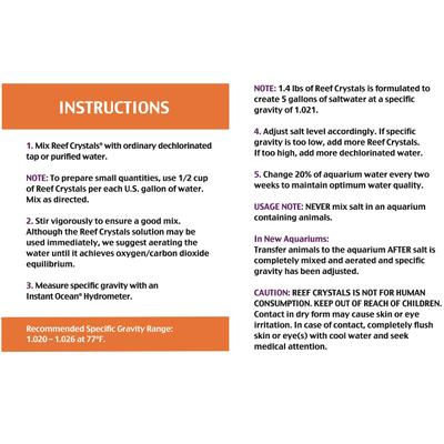 Show full view: Instant Ocean Reef Salt for Aquariums, 200-gal slide 3 of 8