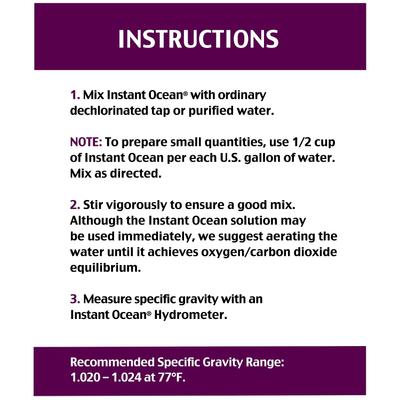 Show full view: Instant Ocean Sea Salt for Aquariums, 50-gal slide 3 of 7