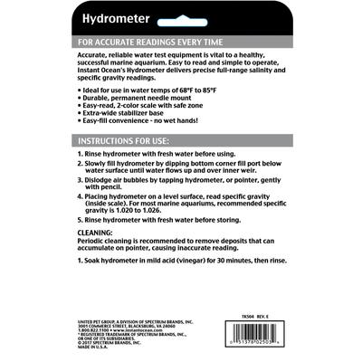 Show full view: Instant Ocean Testing Hydrometer for Aquariums, 1 count slide 2 of 3