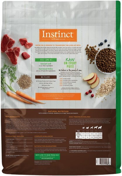 Instinct Be Natural Adult Real Lamb & Oatmeal Recipe Dry Dog Food