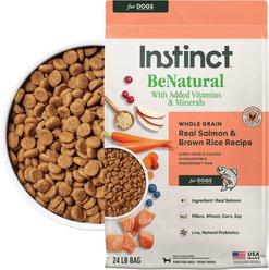 Instinct BeNatural Adult Real Salmon & Brown Rice Recipe Dry Dog Food, 24-lb bag
