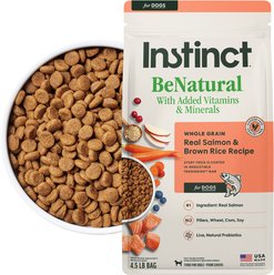 Instinct BeNatural Adult Real Salmon & Brown Rice Recipe Dry Dog Food, 4.5-lb bag