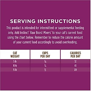 Instinct Boost Mixers Multivitamin Grain-Free Freeze-Dried Raw Adult Cat Food Topper, 5.5-oz bag