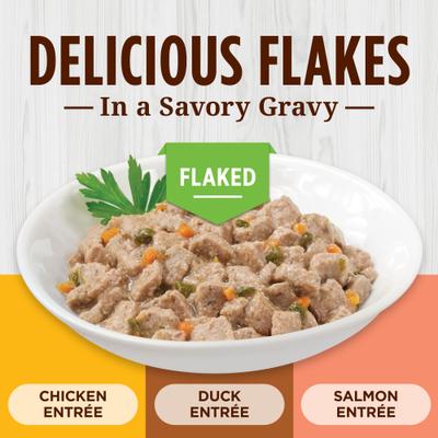 Show full view: Instinct Chicken, Duck & Salmon Entree Variety Pack Grain-Free Flaked Wet Cat Food, 3-oz can, case of 12 slide 3 of 11