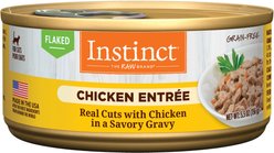 Instinct Chicken Entree Grain-Free Flaked Wet Cat Food, 5.5-oz can, case of 12