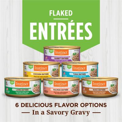 Show full view: Instinct Chicken Entree Grain-Free Flaked Wet Cat Food, 5.5-oz can, case of 12 slide 8 of 10
