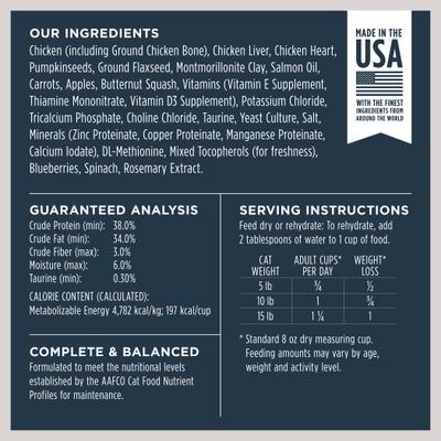 Show full view: Instinct Freeze-Dried Raw Meals Grain-Free Cage-Free Chicken Recipe Cat Food, 9.5-oz bag slide 9 of 11