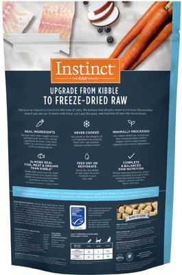 Show full view: Instinct Freeze-Dried Raw Meals Grain-Free Wild-Caught Alaskan Pollock Recipe Cat Food, 9-oz bag slide 3 of 11