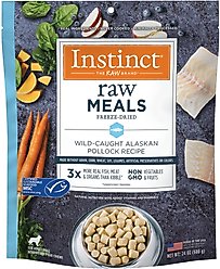 Instinct Freeze-Dried Raw Meals Grain-Free Wild-Caught Alaskan Pollock Recipe Dog Food, 24-oz bag