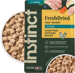 Instinct FreshDried Bites Puppy Grain-Free Cage-Free Chicken Recipe Freeze-Dried Dog Food, 14-oz bag