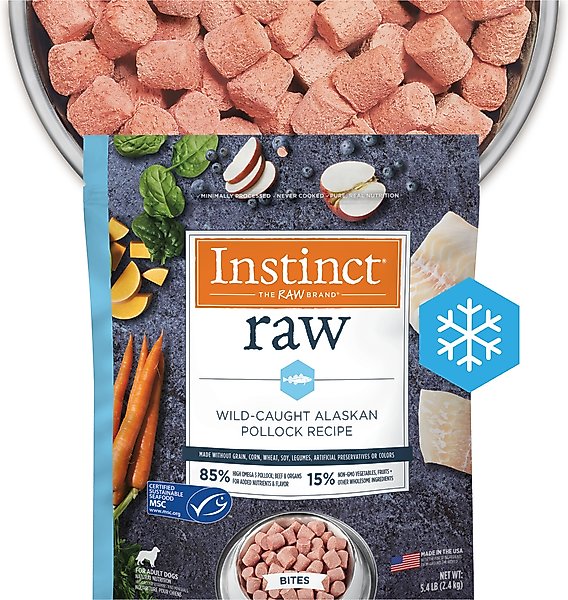 Nature's Variety Instinct Raw Frozen Pollock Bites Dog Food Nature's Variety Instinct Raw Frozen Pollock Bites Dog Food