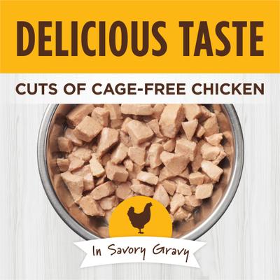 Show full view: Instinct Healthy Cravings Real Chicken Recipe in Savory Gravy Grain-Free Wet Cat Food Topper, 3-oz pouch, case of 24 slide 4 of 12