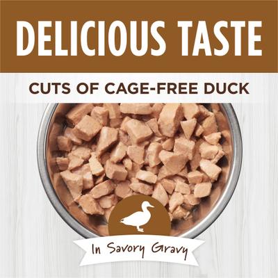 Show full view: Instinct Healthy Cravings Real Duck Recipe in Savory Gravy Grain-Free Wet Cat Food Topper, 3-oz pouch, case of 24 slide 4 of 12