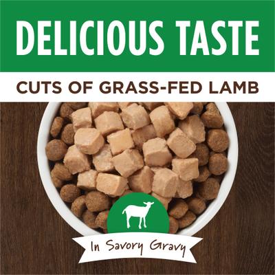 Show full view: Instinct Healthy Cravings Real Lamb Recipe in Savory Gravy Grain-Free Wet Dog Food Topper, 3-oz pouch, case of 24 slide 4 of 11
